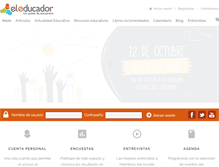 Tablet Screenshot of eleducador.com